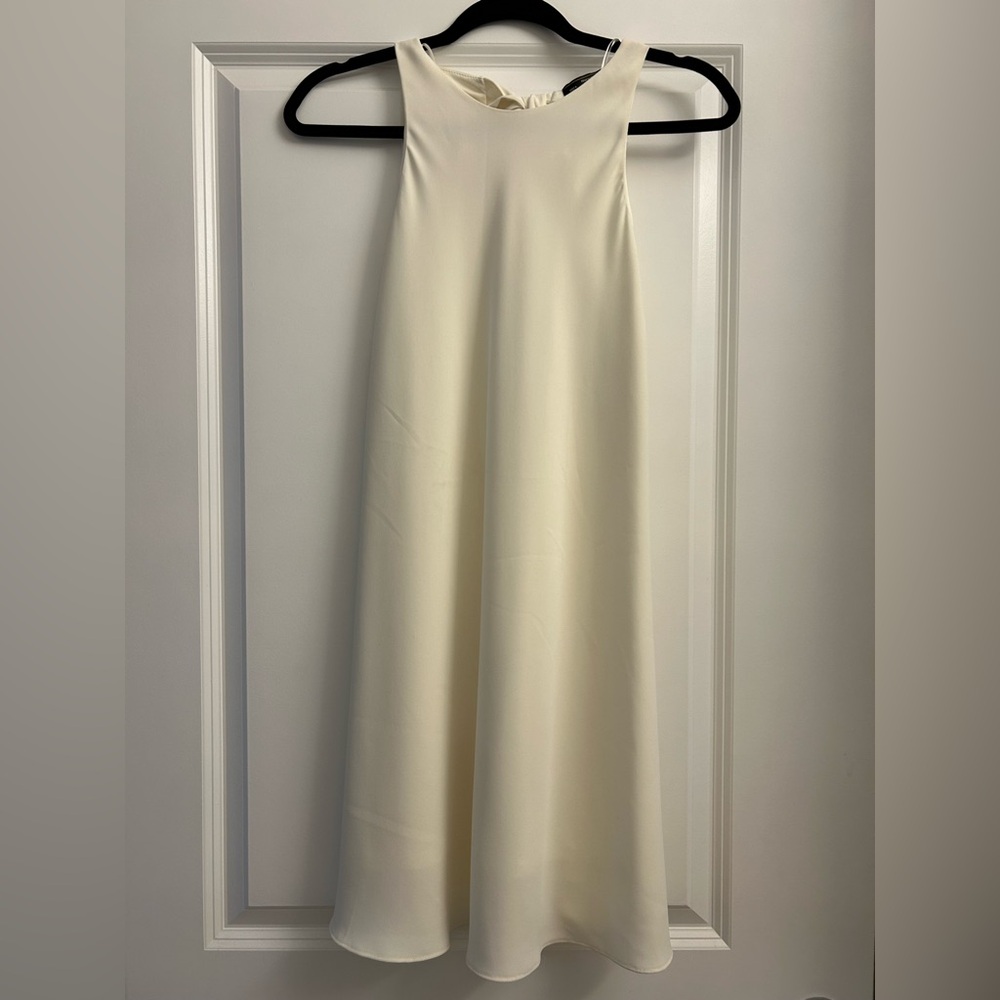 Elegant Cream Mini Dress